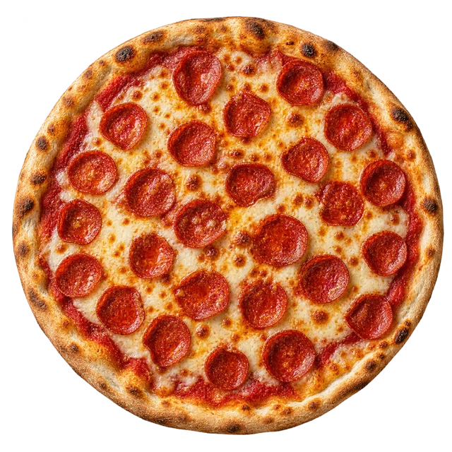 Peperoni — sos pom., ser, peperoni
