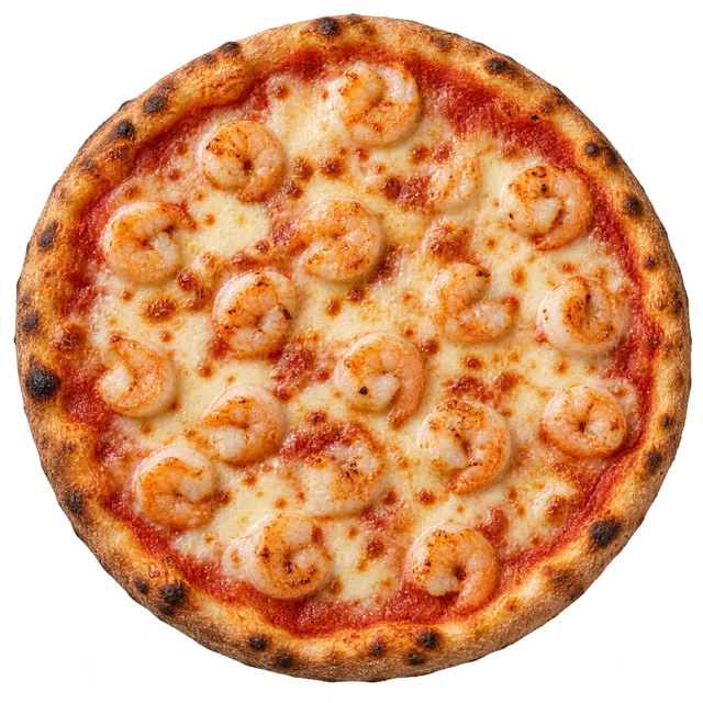 Gamberetti — sos pom., ser, krewetki