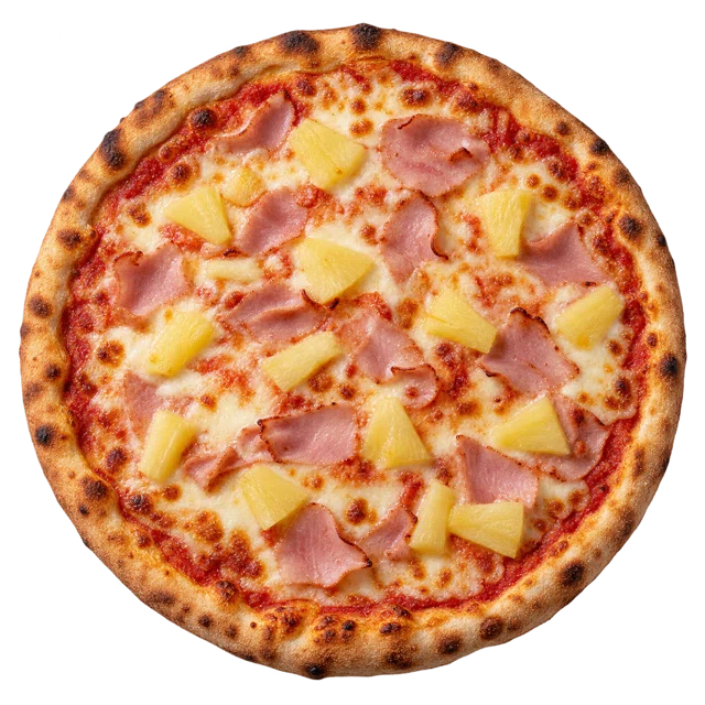 Hawaii — sos pom., ser, szynka, ananas