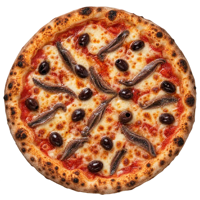 Napoletana — sos pom., ser, anchois, oliwki