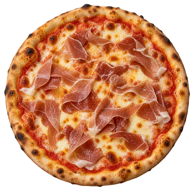 Prosciutto Crudo — sos pom., ser, szynka parmeńska